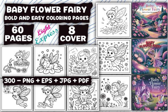 Baby Flower Fairy Coloring Pages Adults