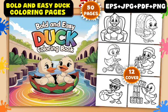Bold and Easy Duck Coloring Pages: A Creative Resource for Artists, Educators, and Entrepreneurs