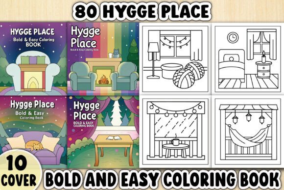Bold and Easy Hygge Place Coloring Pages: A Creative Journey for Kids and Adults Alike