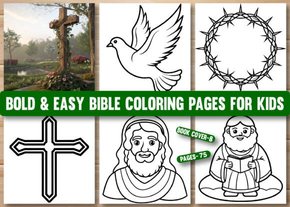 Bold Easy Bible Coloring Pages for Kids: A Fun and Faith-Focused Learning Tool