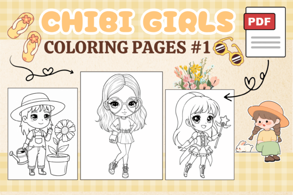 Chibi Girls Coloring Pages 1: A Delightful Addition to Your Creative Toolkit