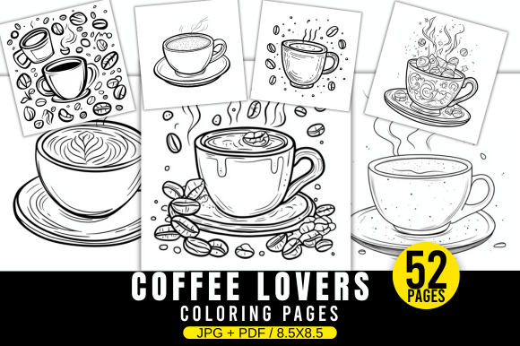 Coffee Lovers Coloring Pages