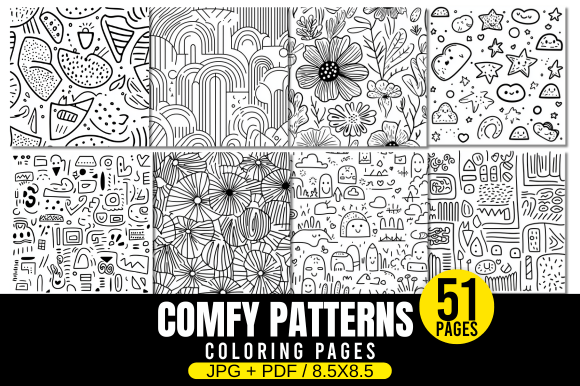 Comfy Patterns Coloring Pages: A Creative Escape for All Ages