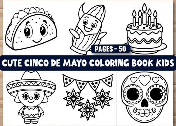 Cute Cinco De Mayo Coloring Pages for Kids