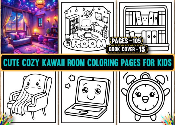 Cute Cozy Kawaii Room Coloring Pages: A Creative Trend for Modern Creators and Entrepreneurs