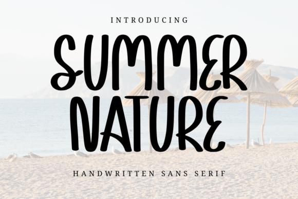 Discover the Elegance of Summer Nature: A Minimalist Font for Creative Projects