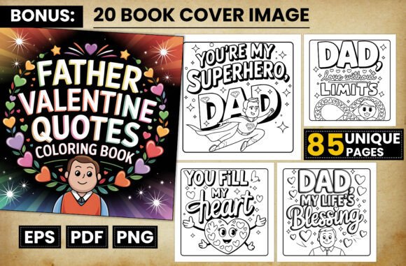 Exploring the Creativity and Utility of Father Valentines Quotes Coloring Pages