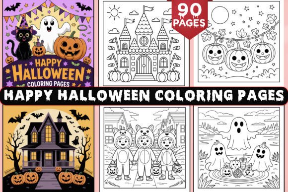Happy Halloween Coloring Pages