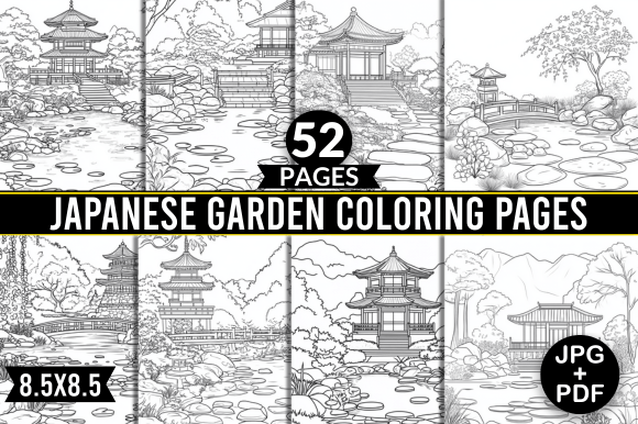 Japanese Garden Coloring Pages